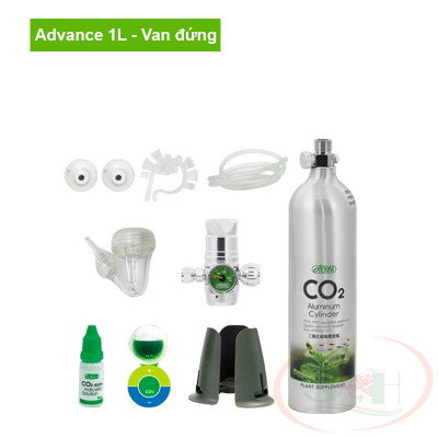 Bộ kit Ista Co2 Cylinder Set 1L combo test dây sủi co2 bể thủy sinh mini nano