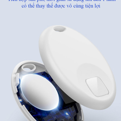 Thiết bị định vị toàn cầu GPS S2 Tag giúp định vị theo dõi vị trí chìa khóa, vật dụng, xe cộ, thú cưng mọt cách chính xác, có âm thanh cảnh báo - Hàng chính hãng/Hàng nhập khẩu