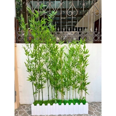 Trúc giả trang trí nhà cửa Set cây trúc giả nhiều lá loại 1 - 3 kích thước - Cây giả, hoa lụa Decor trang trí nhà cửa