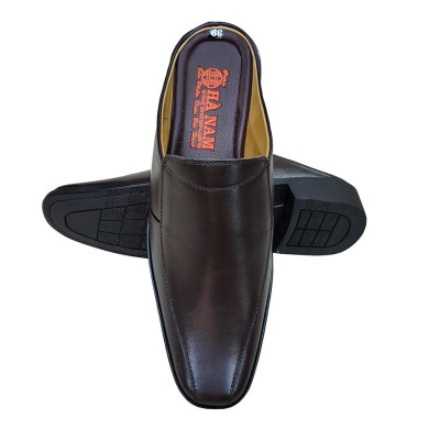 Dép Bít Mũi Nam Da Bò Thật TiTi ĐÔ Cao Cấp GSB20152