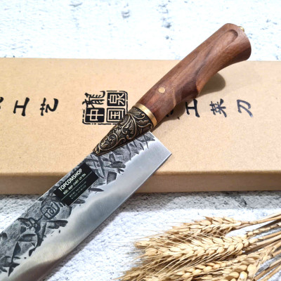 DAO BẾP - DAO THÁI HOA VĂN KHÂU ĐỒNG MÃ A3 DT157 NT topcomshop vn