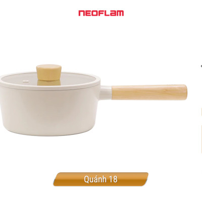 [Hàng chính hãng] Nồi sâu/quánh Neoflam Fika 18cm. Made in Korea. Hàng có sẵn giao ngay