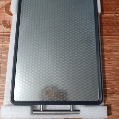 Thớt INOX 304 cao cấp với thiết kế 2 mặt bền bỉ, tiện lợi, an toàn cho sức khỏe: kháng khuẩn, chống nấm mốc, chống trơn trượt (SIZE LỚN)