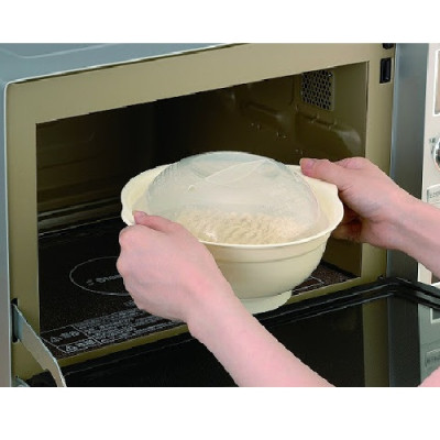 Combo bát tô dùng trong lò vi sóng 1200ml + set 3 miếng mút rửa xoong nồi, ấm chảo - made in Japan