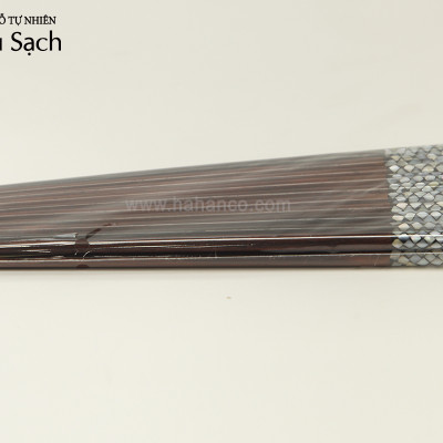 Đũa gỗ Trắc đầu cẩm xà cừ đẹp (Hộp 10 đôi) CTH757 - Tặng kèm hộp đẹp làm quà biếu - Sang trọng trên bàn ăn