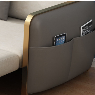 Sofa giường đa năng hộc kéo tay viền cao cấp HGK-24 ngăn chứa đồ tiện dụng Tundo KT 1m8