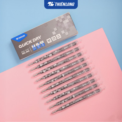 Bút gel Quick Dry Thiên Long GEL-066 - Premium Tip - Vật liệu tái chế