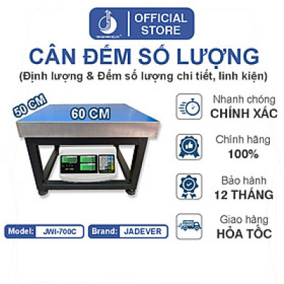 Cân Đếm Số Lượng JWI-700C - Mặt Bàn Cân 500x600MM