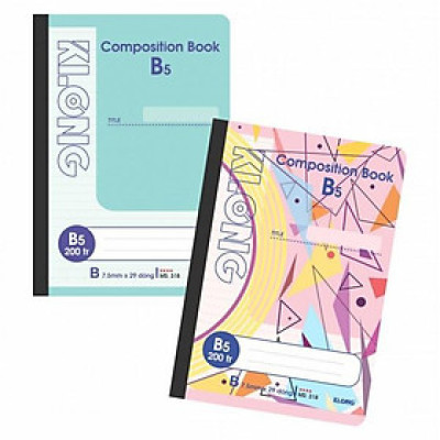 Sổ may gián gáy KLONG 200tr B5 58/90; MS: 318