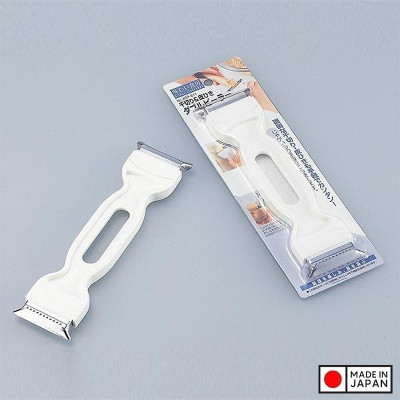 Nạo đa năng hai đầu bào vỏ và bào sợi , lưỡi nạo bằng thép không gỉ, sắc bén và bền bỉ - nội địa Nhật Bản 