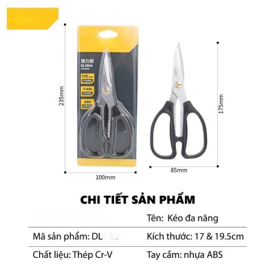 COMBO 2 Kéo Nhà Bếp Cắt Gà, Mổ Cá Đa Năng Thép Không Gỉ