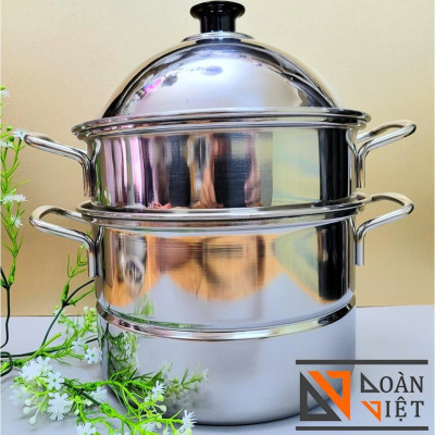 [MỚI] Bộ Xửng Hấp Inox 430 - 20cm - Siêu Tiện Ích. Chuyên phục vụ Sp Gia dụng, Khuôn làm bánh, Dụng cụ học Sinh, Nhà hàn