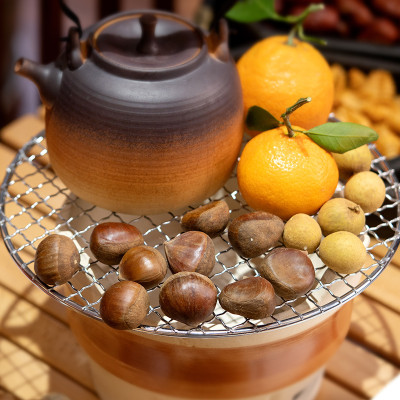 Vỉ nướng Suncojia SKL-399 đa năng không gỉ, đường kính 25cm