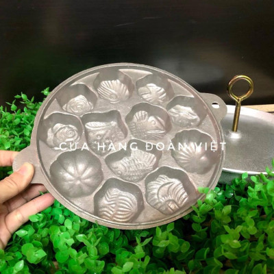 Khuôn Bánh Bông Lan, Bánh Thuẩn - Khuôn Gang Đúc Thủ công C.Lượng. Chuyên phục vụ Sp Gia dụng, Khuôn làm bánh, Dụng cụ h