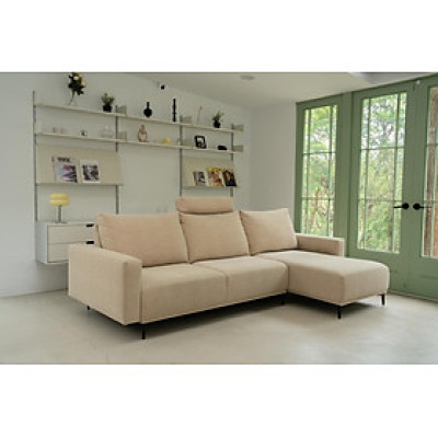 Sofa góc Chất lượng xuất khẩu Tundo KT 2m5 x 1m5. nệm êm - gối mềm, màu tuỳ chọn