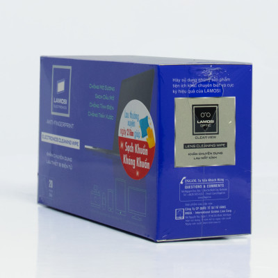 LAMOSI ELECTRONICS - Khăn lau thiết bị điện tử - Hộp 20 gói
