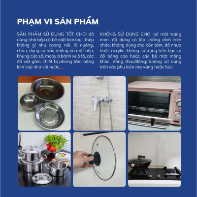 Kem tẩy xoong nồi đa năng Cleanz Aikomi 500g (TẶNG KÈM MIẾNG XỐP VỆ SINH)