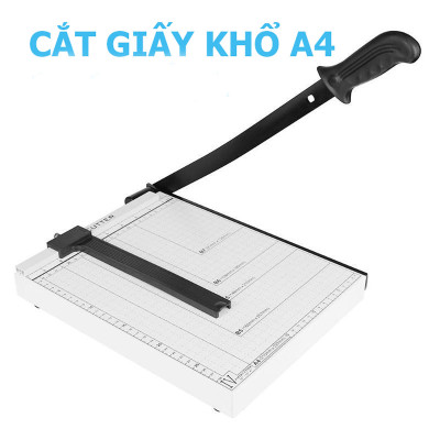 Bàn cắt giấy 829-A4, cắt tối đa khổ giấy A4, chất liệu bằng kim loại chắc chắn.