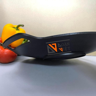 [TẶNG TÚI] Chảo NƯỚNG CHỐNG DÍNH VÂN ĐÁ HÌNH XOẮN ỐC, GANG ĐÚC NGUYÊN KHỐI 33cm - Phong cách Hàn Quốc, an toàn.