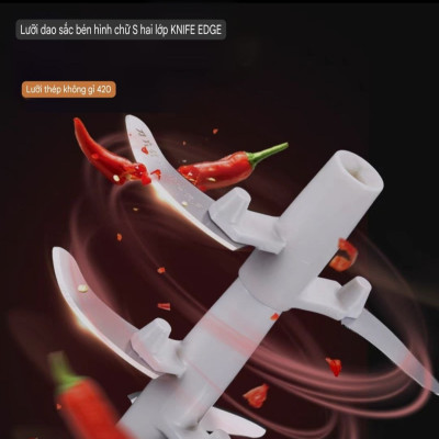 MÁY XAY HÀN QUỐC MINI CẦM TAY ĐA NĂNG , XAY THỊT, RAU CỦ QUẢ,  TỎI ỚT MINI LOẠI TỐT