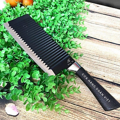 Dao lượn sóng chống dính, dao thái thịt, thái rau củ - Cán bọc nhựa siêu êm 30cm. Chuyên phục vụ Sp Gia dụng, Khuôn làm