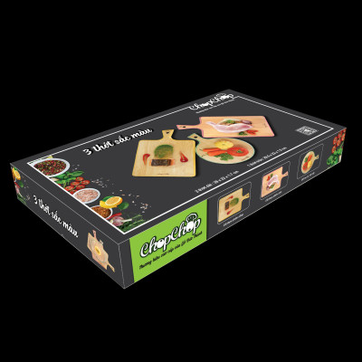 [COMBO] Bộ 3 Thớt "Sắc Màu" | ChopChop - 03971 | Cắt thái - Decor | Đạt tiêu chuẩn vệ sinh an toàn thực phẩm