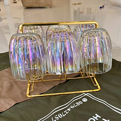 BỘ 6 LY THỦY TINH UỐNG NƯỚC CAO CẤP TRẮNG ANH TRAI - ANTH685