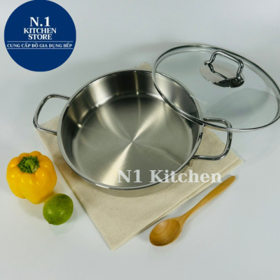 Nồi inox cao cấp Korkmaz Perla Thổ Nhĩ Kỳ ( 2.3 lít - 3 lít - 3,6 lít ) Bảo Hành 4 năm - A1833 - Hàng Chính Hãng