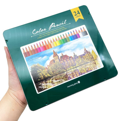 Hộp 24 Bút Chì Màu Gốc Dầu Cao Cấp - Morning Glory 33401-74603