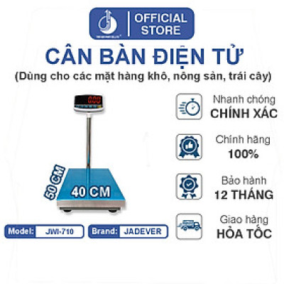 Cân Bàn Điện Tử JWI-710 - Mặt Bàn Cân 400x500MM