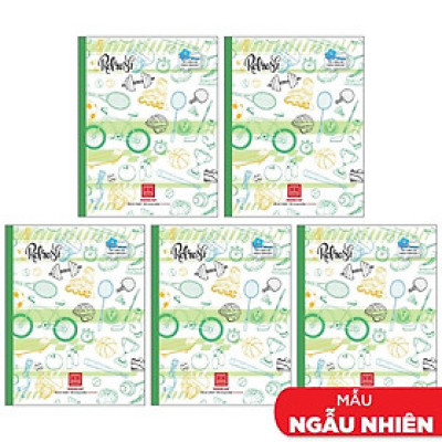 Combo 5 Vở 4 Ly Ngang 96 Trang 100gsm Class Refesh - Hồng Hà 0445 (Mẫu Màu Giao Ngẫu Nhiên)