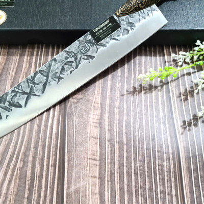 DAO BẾP - DAO THÁI HOA VĂN KHÂU ĐỒNG MÃ A4 DT157 NT topcomshop vn