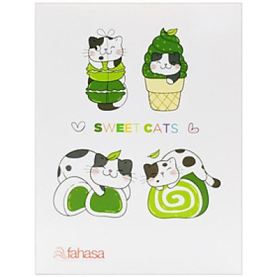 Tập Học Sinh Mèo Đôi - 4 Ô Ly 96 Trang 120gsm - Fahasa 02 (Mẫu Bìa Giao Ngẫu Nhiên)