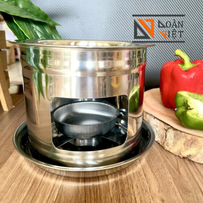 BỘ NỒI LẨU CÔNG CHÚA (1 lít), LẨU MỘT NGƯỜI. Sừ dụng cồn, INOX DÀY, tháo ráp dễ vệ sinh. Dụng cụ nhà bếp, nấu ăn. Chuyên