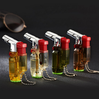 Vỏ Hột Quẹt Bật Lửa Hộp Quẹt Khò Gas 1 Tia Kiêm Móc Khóa Tiện Dụng Hongbo HB-852 Thiết Kế Đẹp Độc Lạ - Giao Màu Ngẫu Nhiên