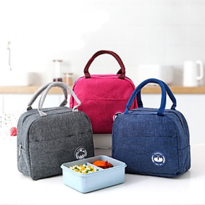 Túi xách giữ nhiệt nóng , lạnh cao cấp , đựng hộp cơm trưa văn phòng chống thấm , chống sốc có quai xách chắc chắn ,phong cách hàn quốc trẻ trung năng động 