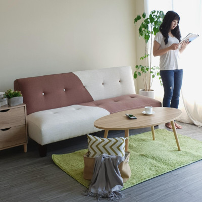Sofa bed đa năng Juno sofa màu nâu trắng
