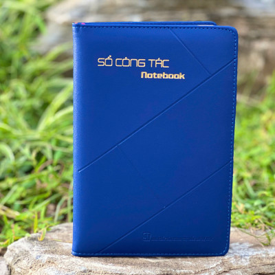 Sổ công tác bìa da (3 màu)