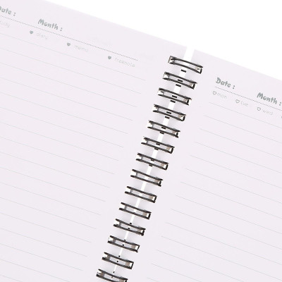 Sổ Lò Xo Khai Trí Stationery Mini Game - Size S - Mẫu 2 - Hình Chữ - Màu Trắng