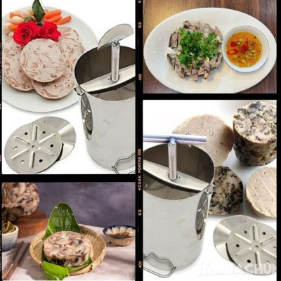 Khuôn Làm Giò Thủ, Giò Chả 1kg 2kg - Inox 304 Chất Lượng Cao, Không Gỉ