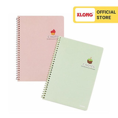 Vở C Notes (6x6)mm lò xo đơn bìa nhựa 2 mặt KLONG B5 80 trang 100/76; MS: 586