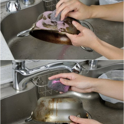 Set 06 miếng cọ xoong nồi bằng thép Echo Metal nội địa Nhật Bản