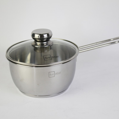 Bộ Nồi Inox và chảo Chống Dính 3 Đáy Inox 430 Cao Cấp Fivestar Standard 6 món bếp từ nắp kính , tặng 5 muỗng ăn