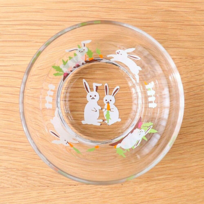 Aderia - Tsuyoiko - Chén Hide & Seek - in hình thỏ/hình  - 9.5cm