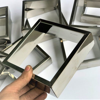 Khuôn Bánh Chưng Inox Loại Lớn, Khuôn Gói Bánh Trưng Vuông Inox Siêu Bền Tiện Lợi, Khuôn Làm Bánh Chưng Size 15cm