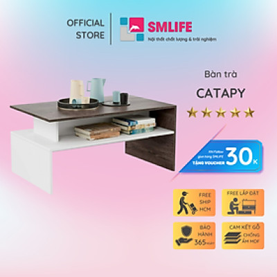 Bàn sofa phòng khách kiểu dáng thanh lịch SMLIFE Catapy