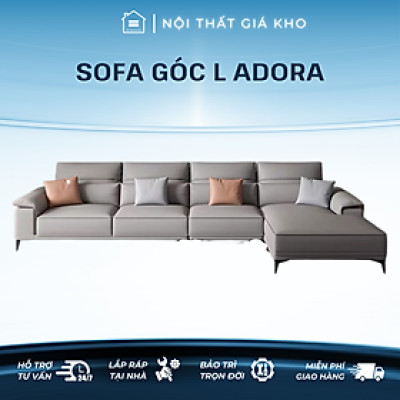 Ghế sofa da góc L Adora