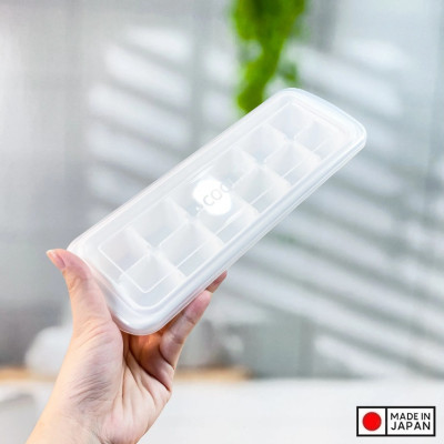 Khay làm đá có nắp đậy Inomata Cool Ice 8 viên / 12 viên / 48 viên - Hàng nội địa Nhật Bản |#Made in Japan|