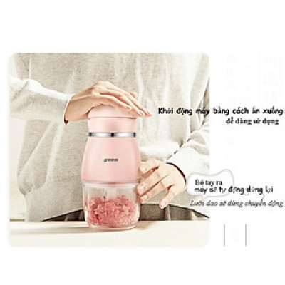 Máy Xay Đồ Ăn  6 Lưỡi Cối Thuỷ Tinh Cao Cấp Siêu Mịn Tiện Dụng - Hàng Chính Hãng