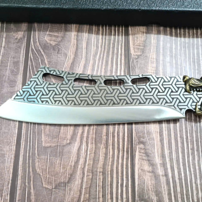 DAO BẾP , DAO CHẶT THÉP KHÔNG RỈ CAO CẤP MÃ A6 TR12 NTVN top